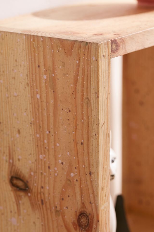 Splattered Wood Shelf #1