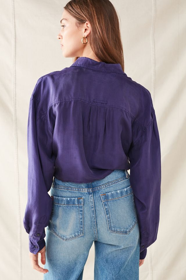 Urban Renewal Recycled Silky Tie-Front Top #5