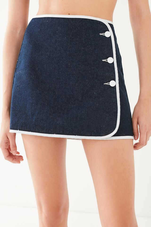 BDG Denim Piping Mini Skirt #2