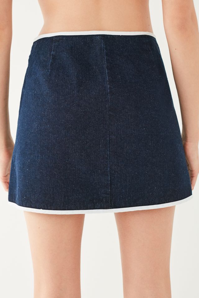 BDG Denim Piping Mini Skirt #4