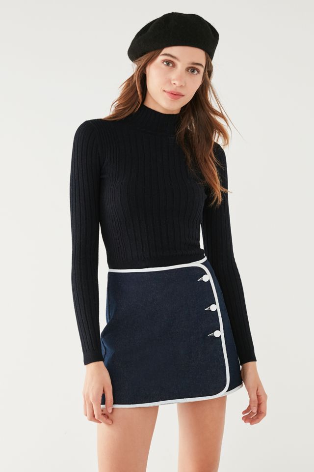 BDG Denim Piping Mini Skirt #5