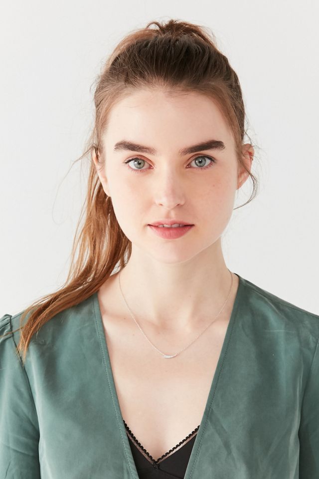Adina Reyter Small Pave Tusk Necklace #1