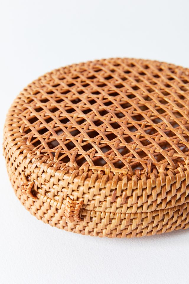 Petite pochette circulaire en paille #2