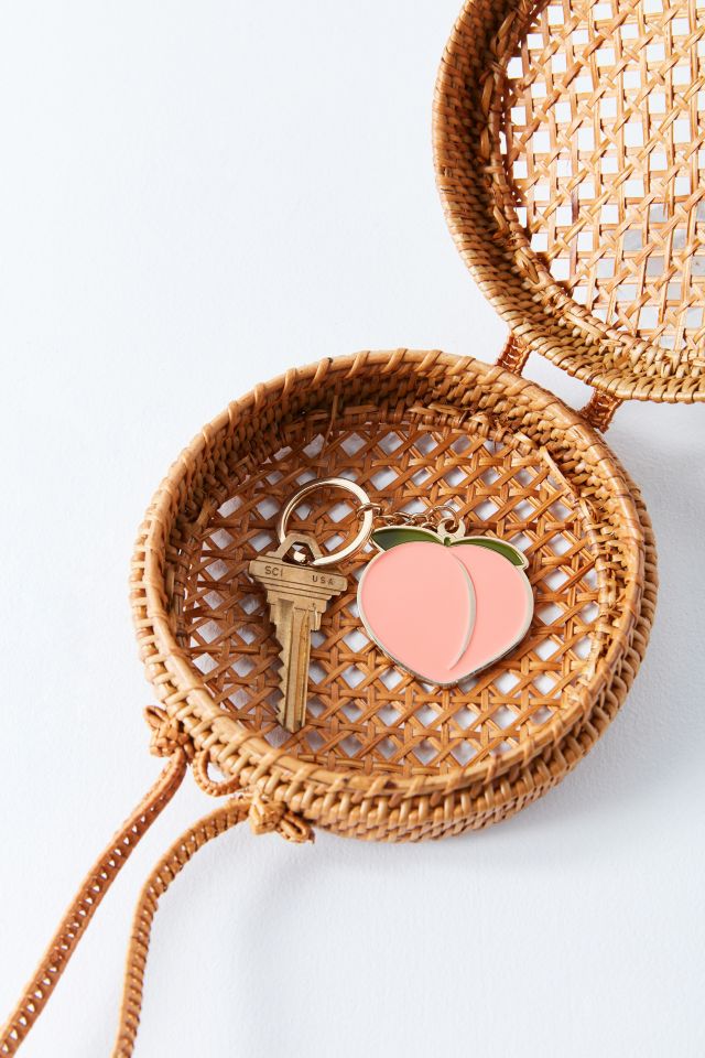 Petite pochette circulaire en paille #3