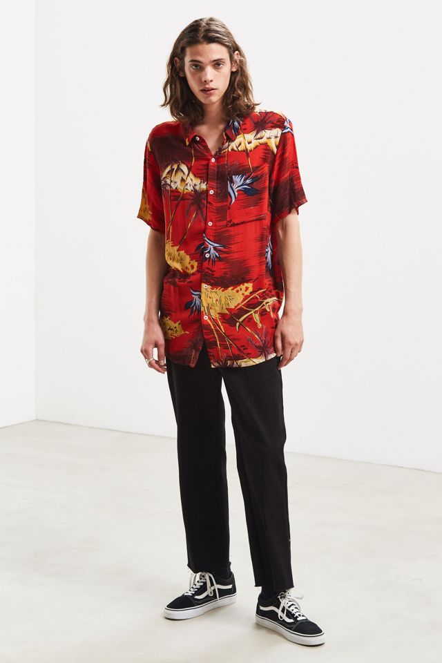 Rolla’s Tropical Red Button-Down Shirt | Urban Outfitters