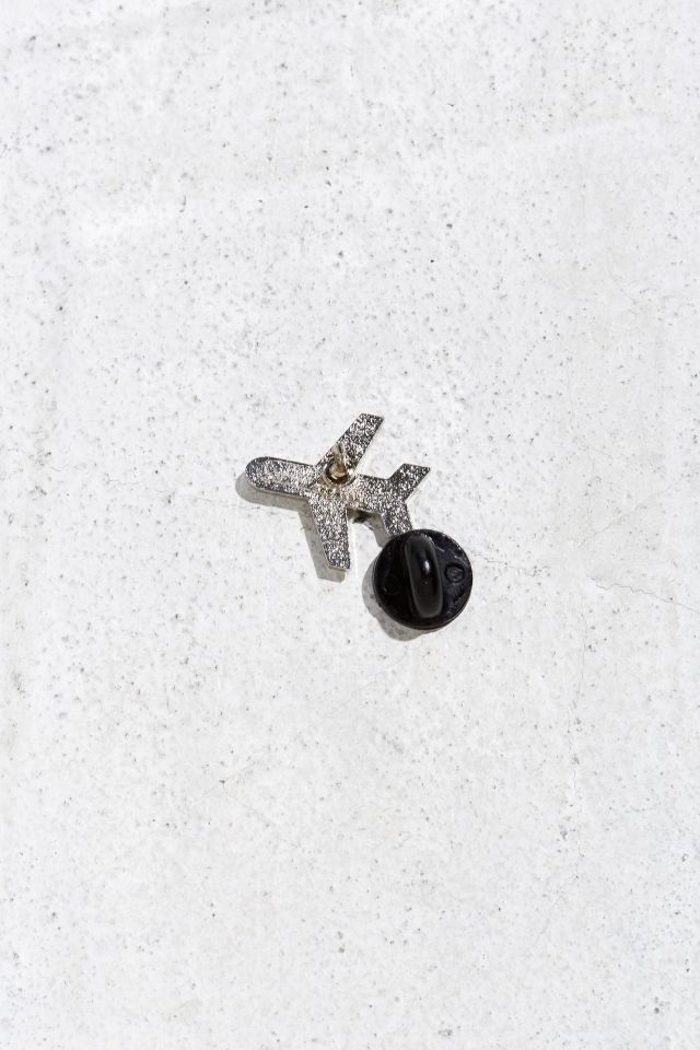 These Are Things Silver Airplane Pin #1
