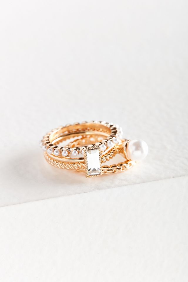 Maeve Pearl Ring Set | Urban Outfitters
