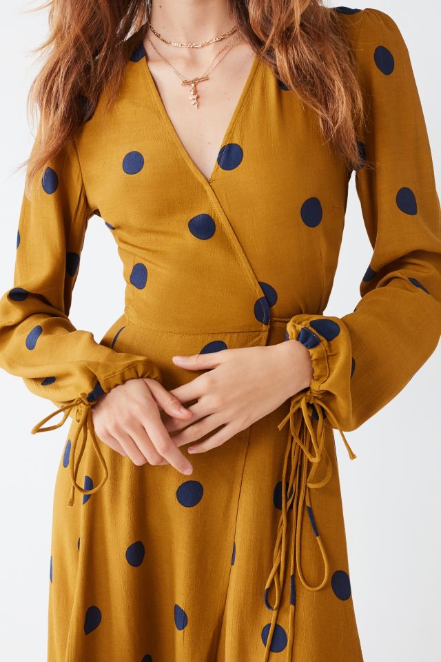 Robe midi portefeuille à manches longues Audrey UO #2