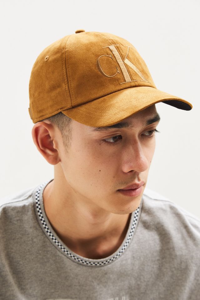 Calvin Klein Tonal Suede Baseball Hat #1