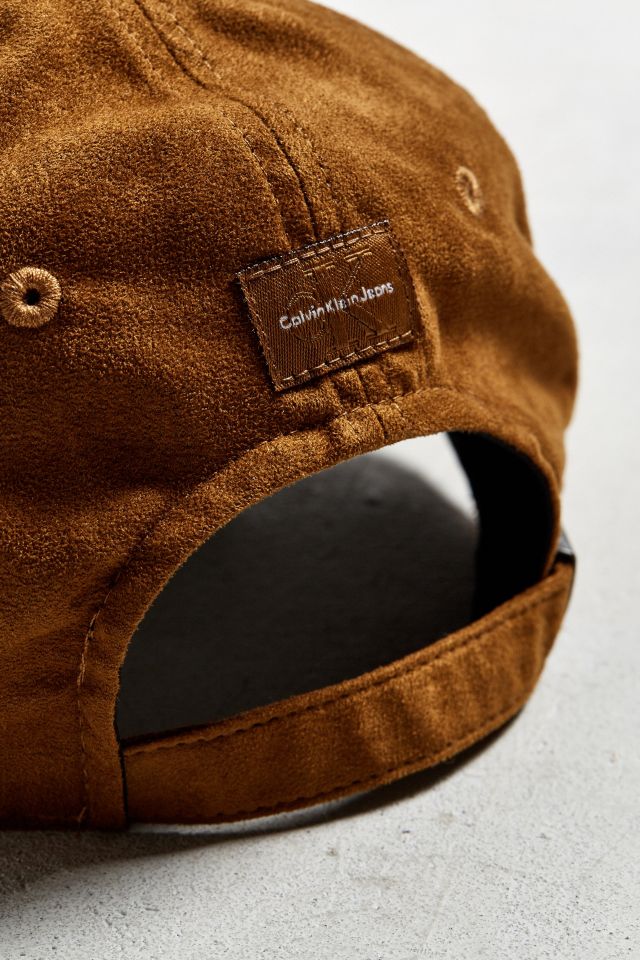 Calvin Klein Tonal Suede Baseball Hat #4