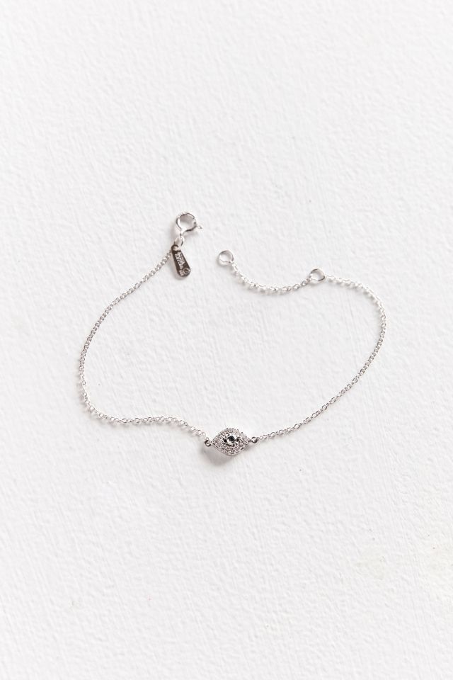 Adina Reyter Super Tiny Pave Evil Eye Bracelet #2