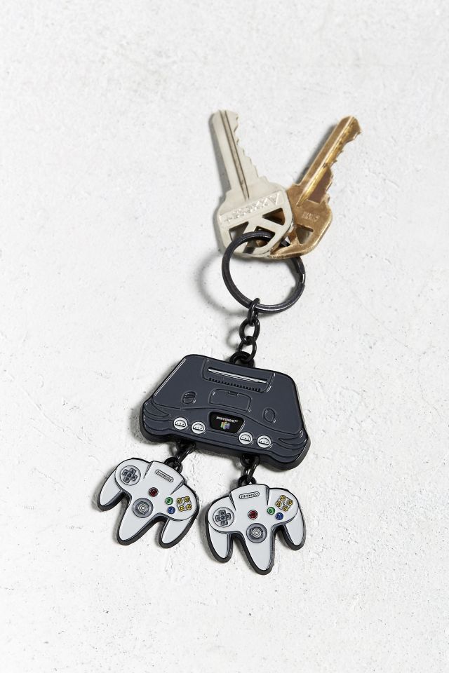 Porte-clés avec breloque en dispositif de commande N64 #2