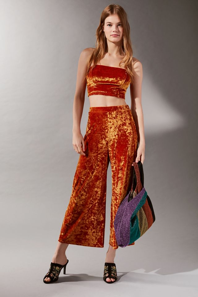 UO Crushed Velvet Cropped Tank Top #2