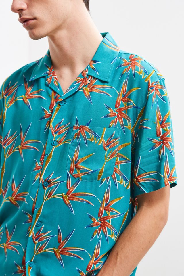 Stussy Bamboo Rayon Short Sleeve Button-Down Shirt #1