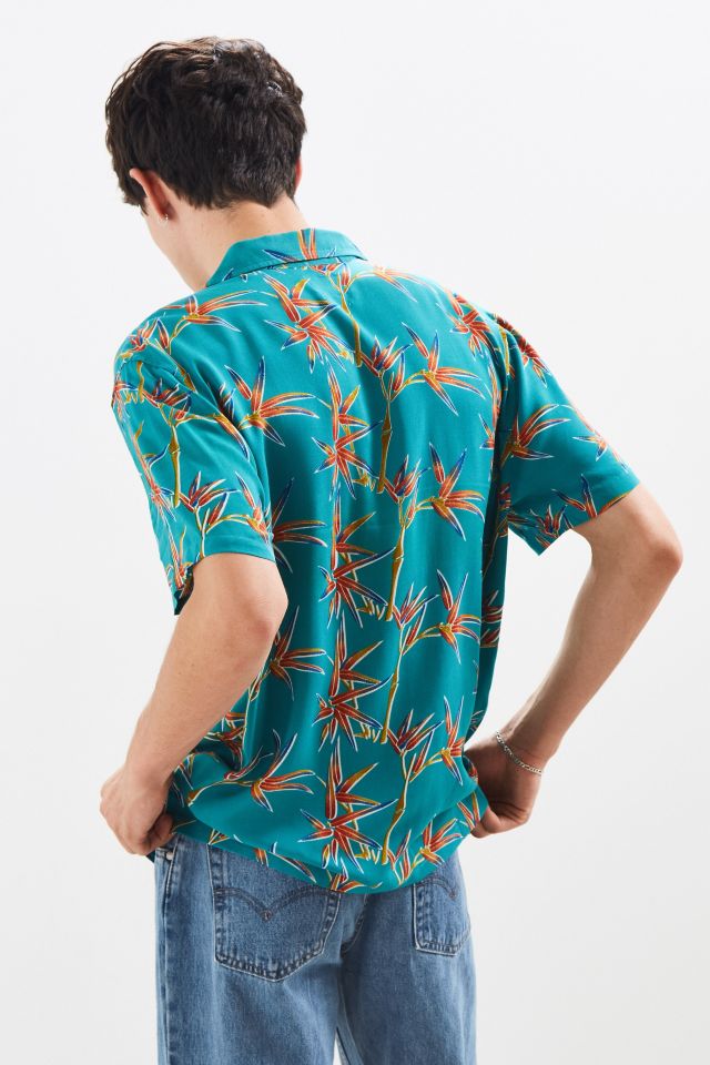Stussy Bamboo Rayon Short Sleeve Button-Down Shirt #3