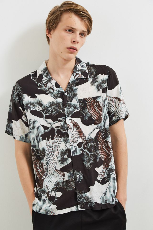 Stussy Falcon Rayon Short Sleeve Button-Down Shirt