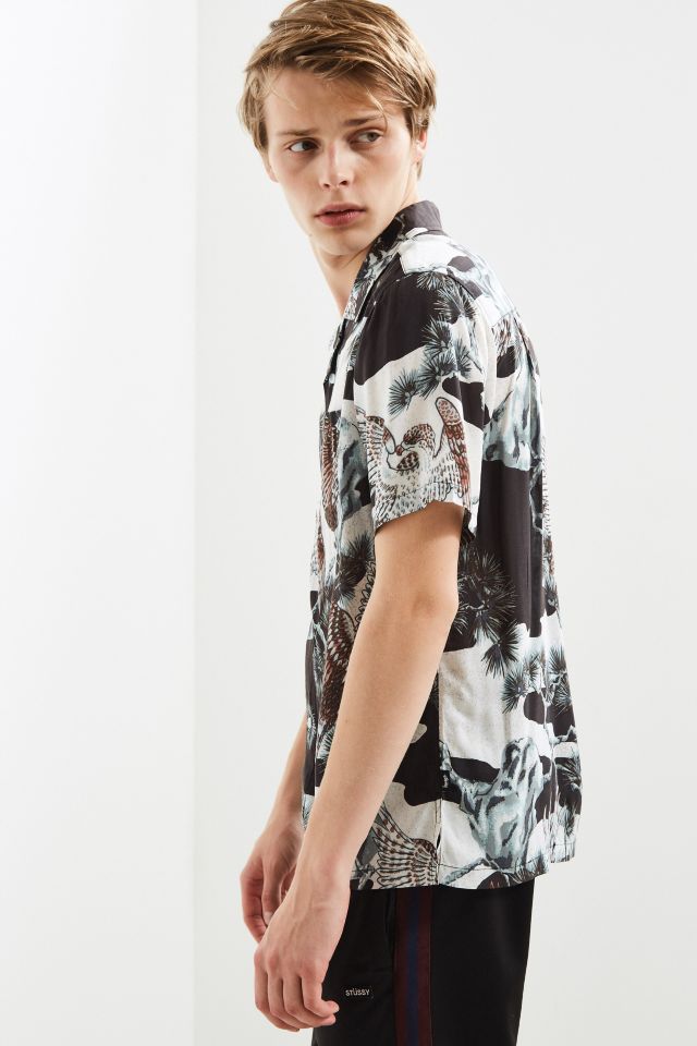 Stussy Falcon Rayon Short Sleeve Button-Down Shirt #2