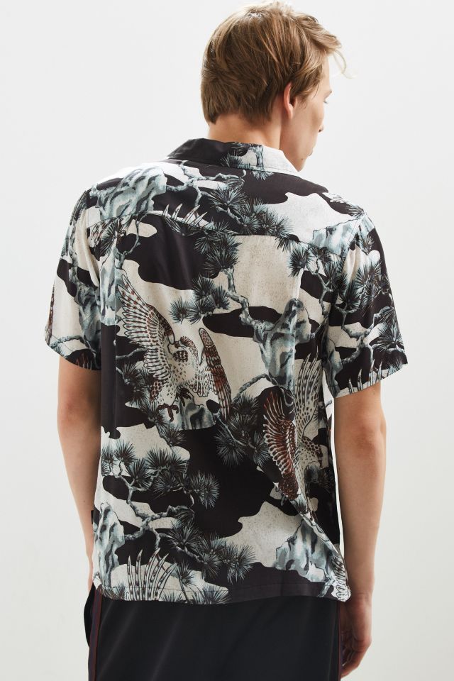 Stussy Falcon Rayon Short Sleeve Button-Down Shirt #3
