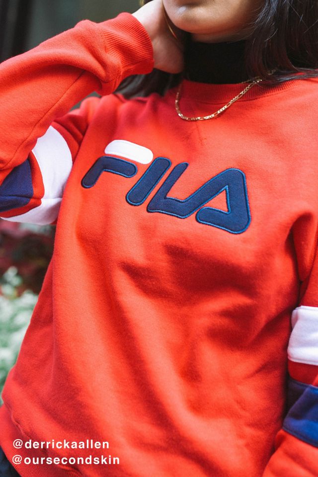 Fila store striped sweatshirt