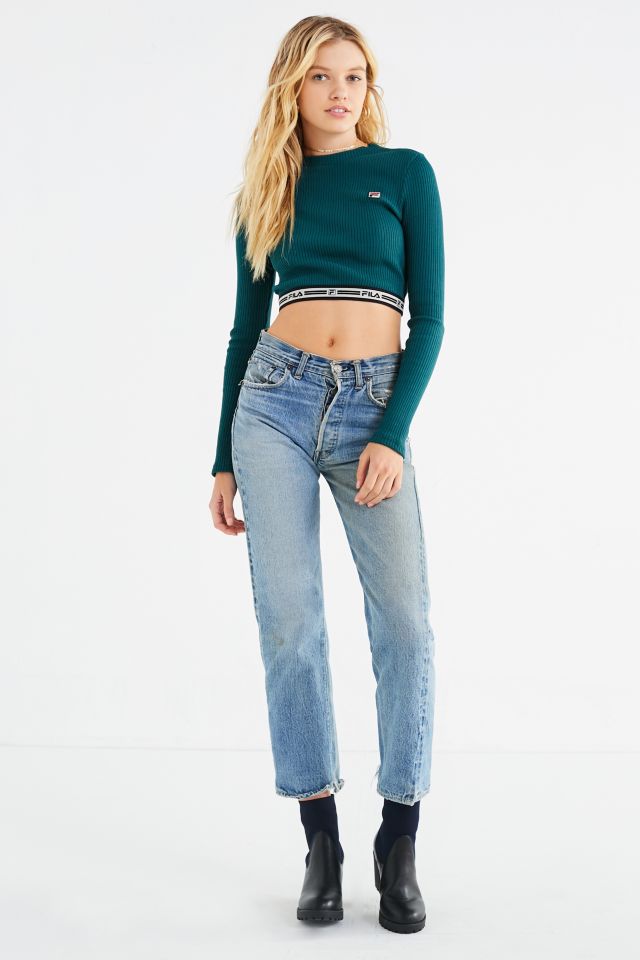FILA Colleen Cropped Long Sleeve Top | Outfitters
