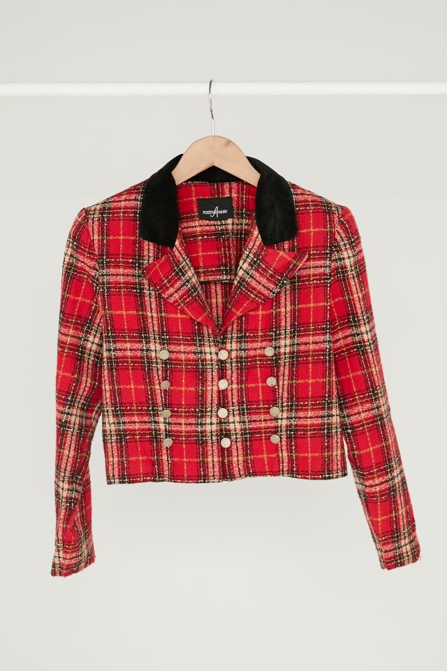 Red Flannel Crop Jacket – Floranz