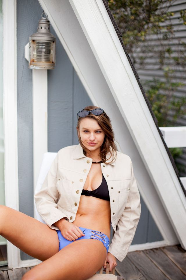 Out From Under Printed Strappy Side Bikini Bottom #3