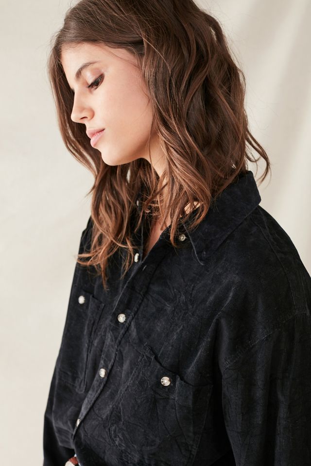 Urban Renewal Recycled Cropped Corduroy Shirt #2