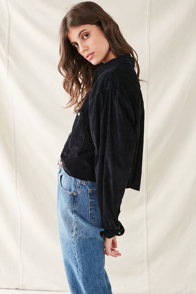 Urban Renewal Recycled Cropped Corduroy Shirt #3