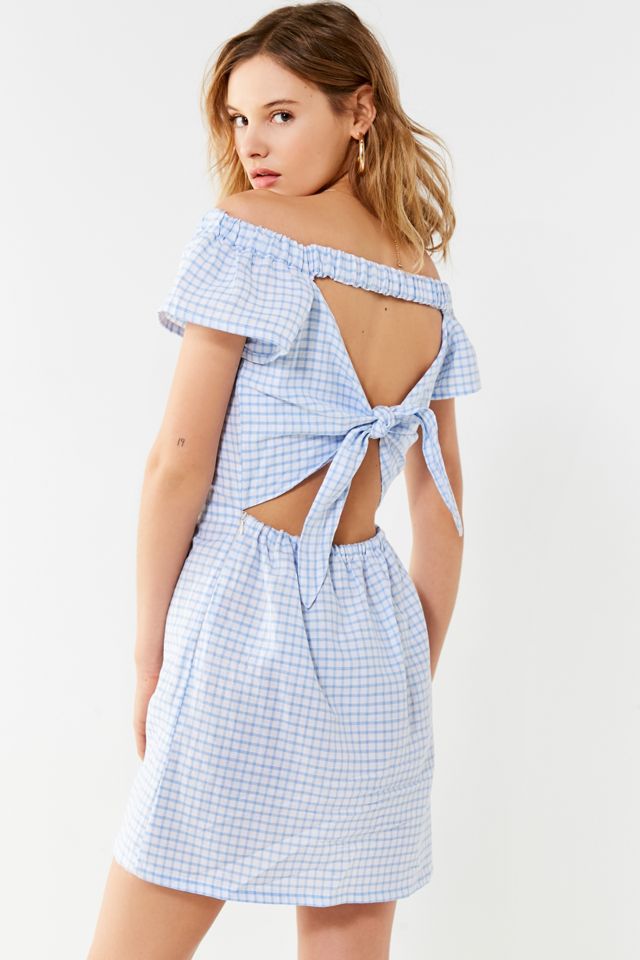 Cleobella Lou Lou Off-The Shoulder Gingham Dress #1