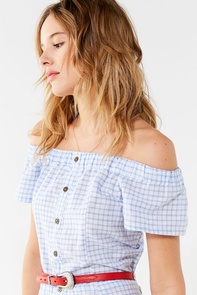 Cleobella Lou Lou Off-The Shoulder Gingham Dress #3