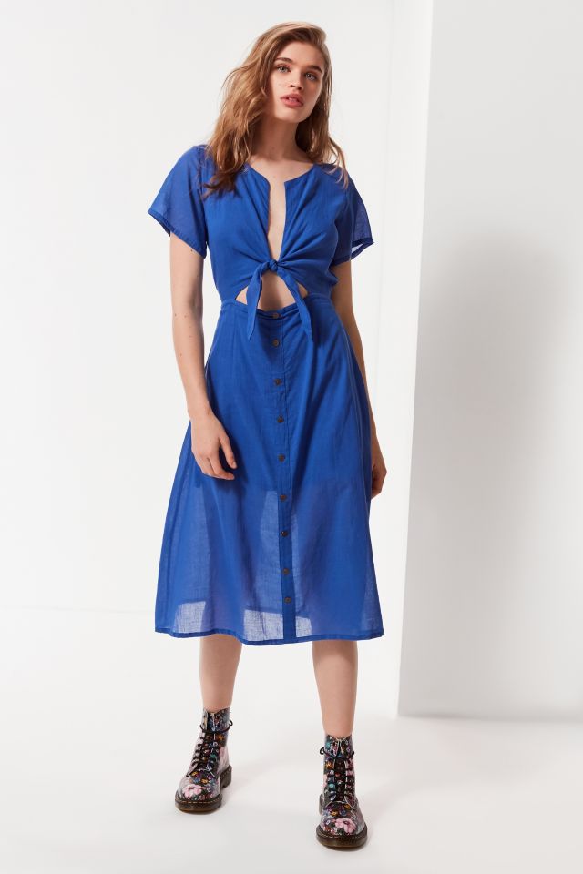 Robe mi-longue à découpe Olinda Cleobella #3