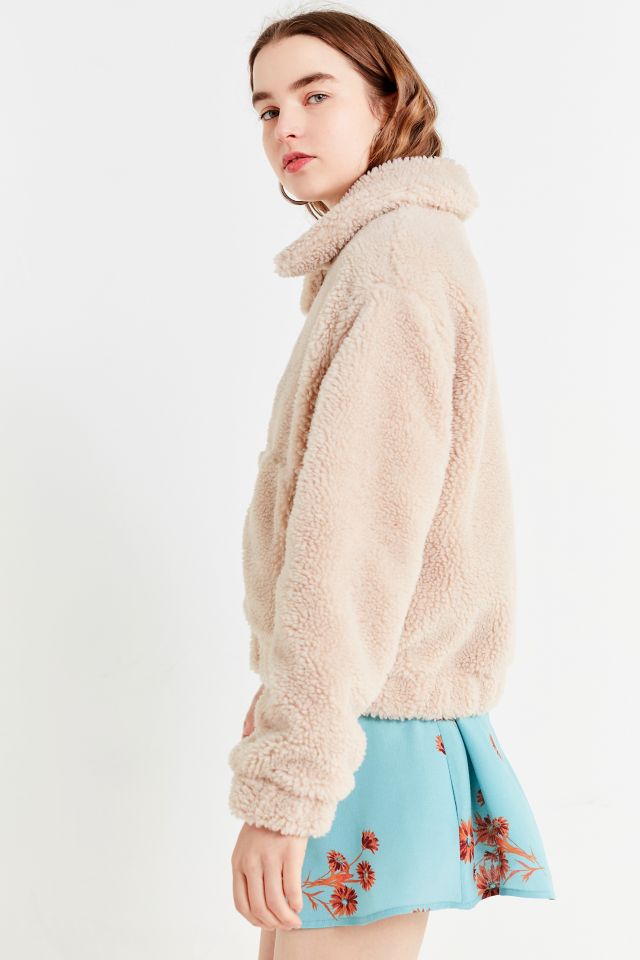 UO Cropped Fuzzy Jacket Urban Outfitters Canada