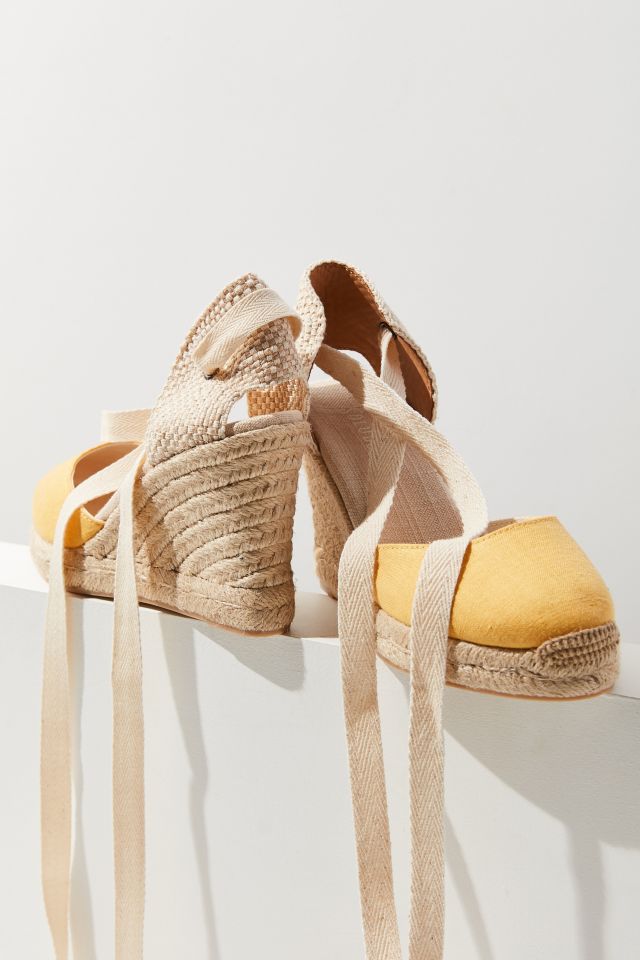 Soludos Tall Linen Wedge #1