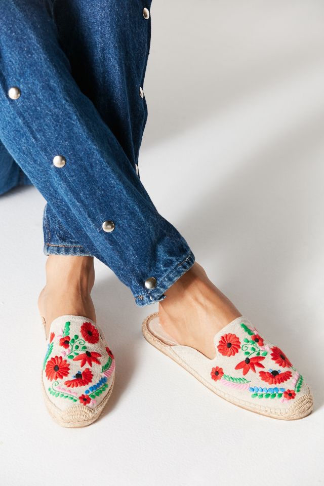 Soludos Ibiza Embroidered Floral Mule