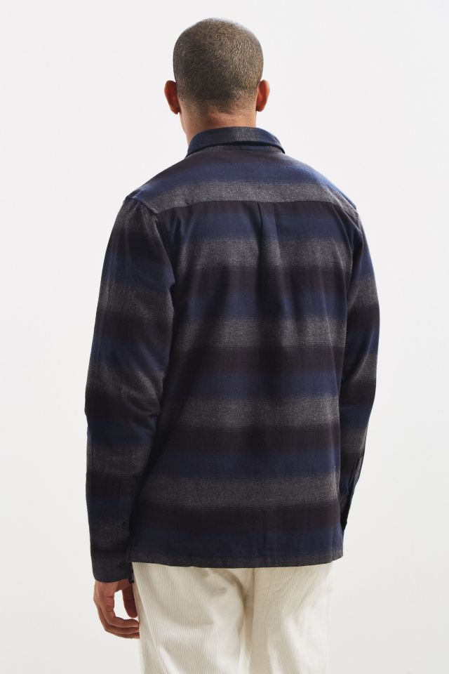 Native Youth Mython Striped Flannel Button-Down Shirt #3