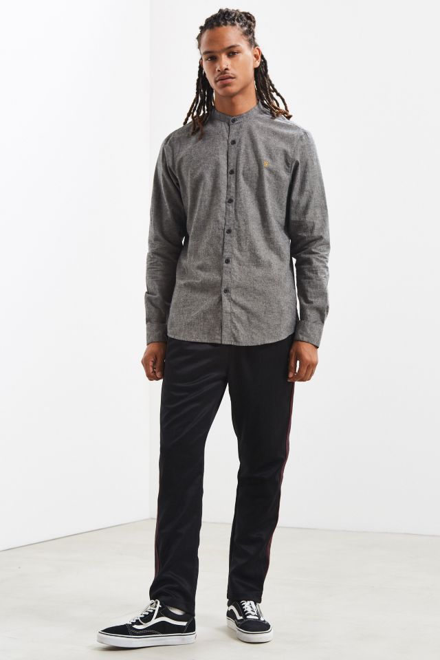 Farah Steen Granddad Band Collar Button-Down Shirt #5