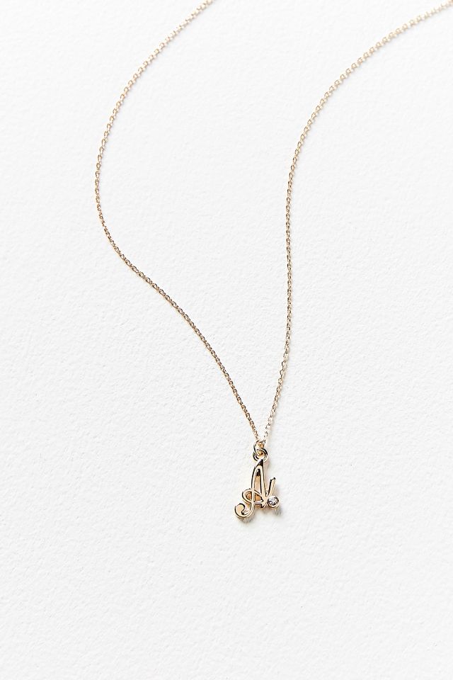 Scripted Initial Necklace #1