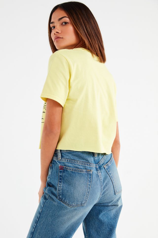 UO Faces Sketch Cropped Tee #2