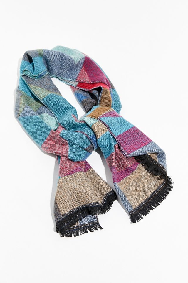 Southwestern Woven Blanket Scarf #1