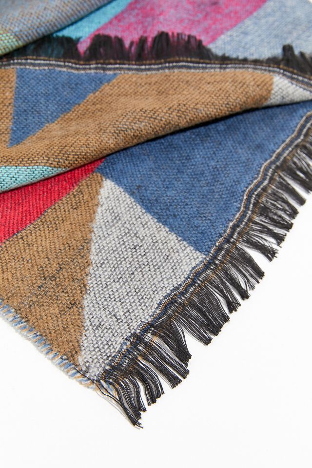 Southwestern Woven Blanket Scarf #3