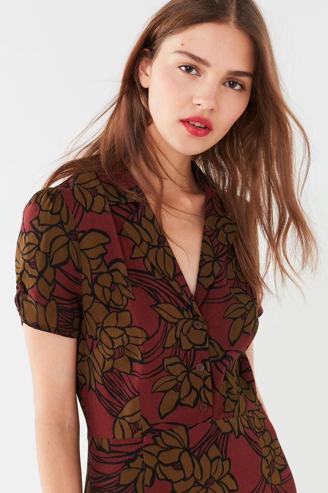 UO Charlotte Button-Down Midi Shirt Dress #2
