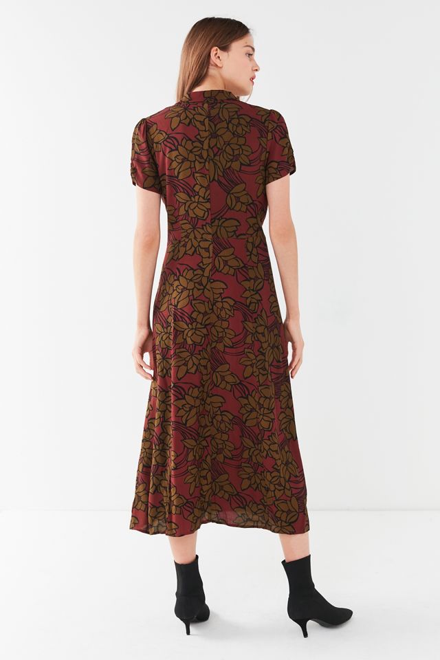 UO Charlotte Button-Down Midi Shirt Dress #3
