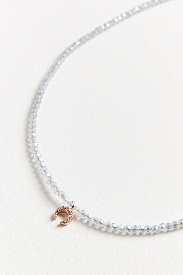 Crystallized Beaded Charm Necklace #1
