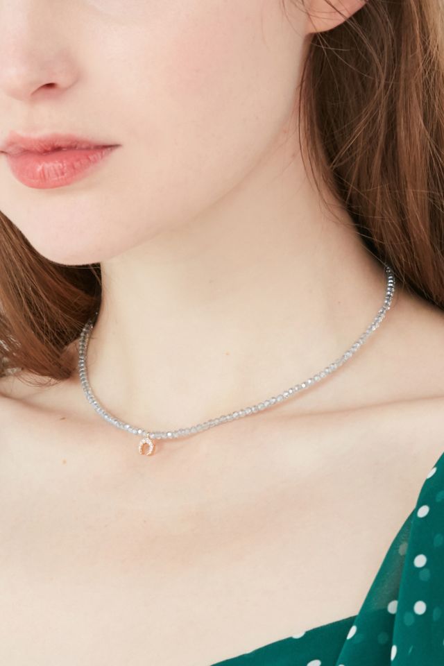 Crystallized Beaded Charm Necklace #2