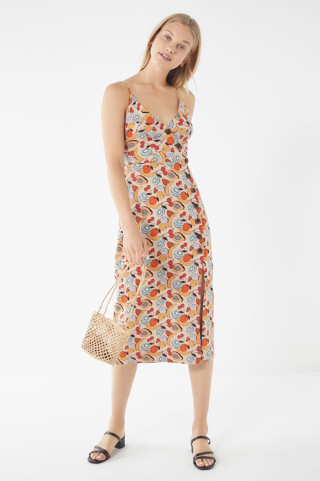 UO Amber Button-Down Linen Midi Dress #3