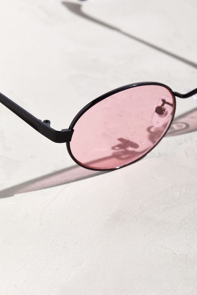 UO Small Metal Oval Sunglasses #2