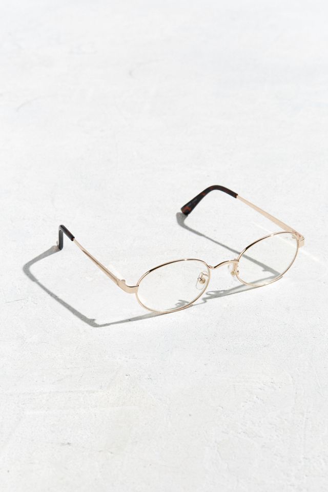 UO Small Metal Oval Readers | Urban Outfitters