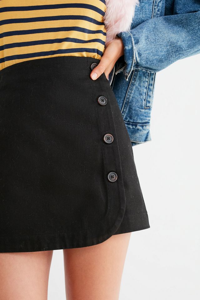 UO Shelly Twill Button-Down Mini Skirt #5