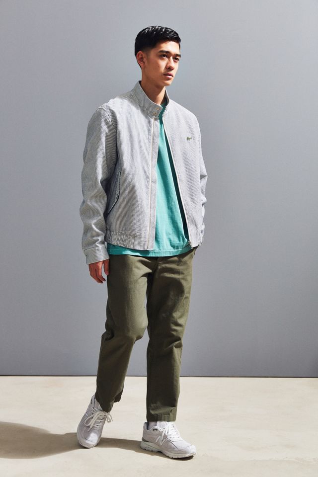 Lacoste Stripe Harrington Jacket | Urban Outfitters