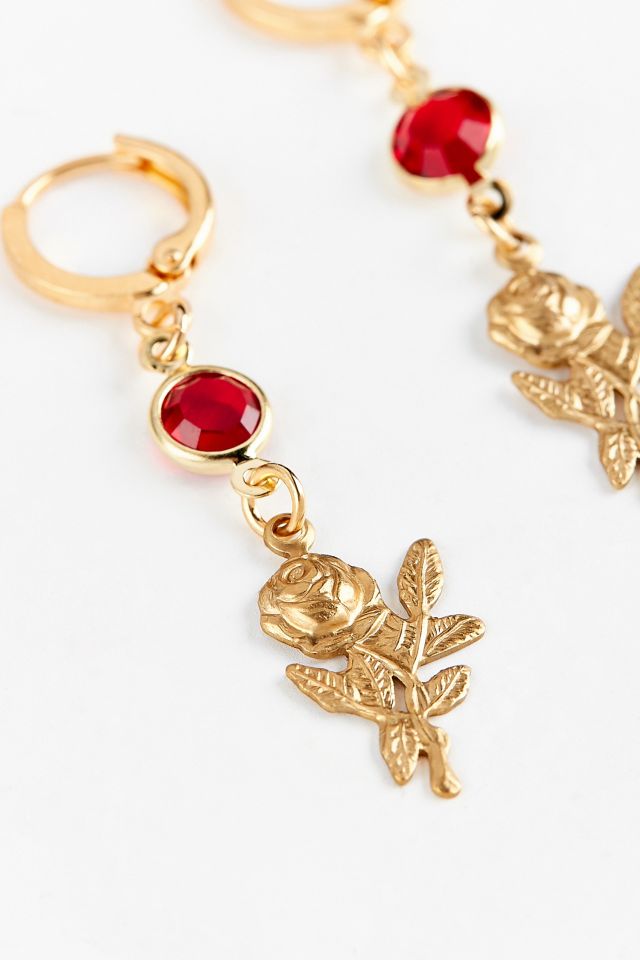 Frasier Sterling Rose Drop Earring | Urban Outfitters Canada